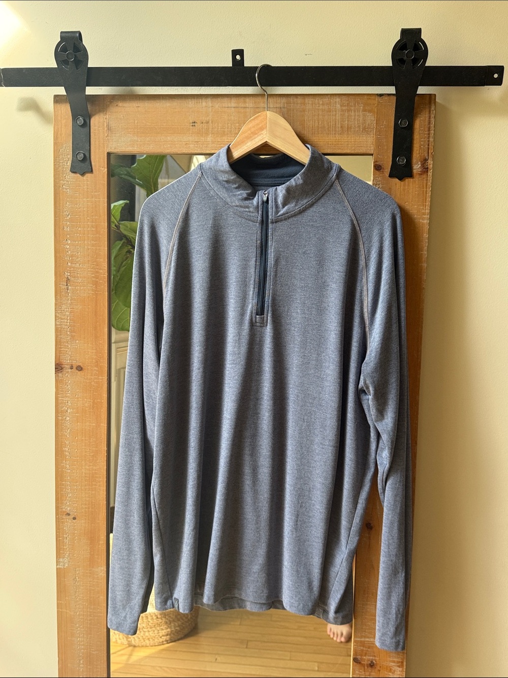 Free Fly Apparel Bamboo Quarter Zip Size L